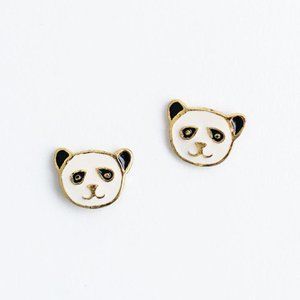 Panda stud earring by Mata Traders